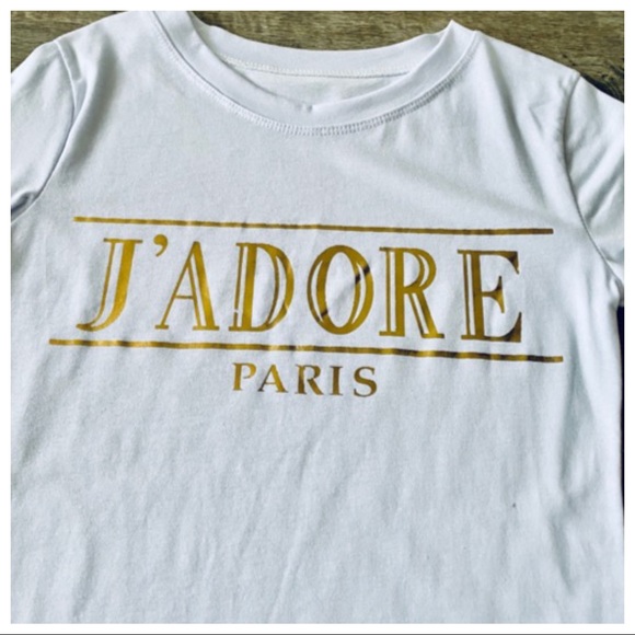 ✨LAST ONE✨PARIS✨J’ADORE PARIS T-shirt - Picture 2 of 5